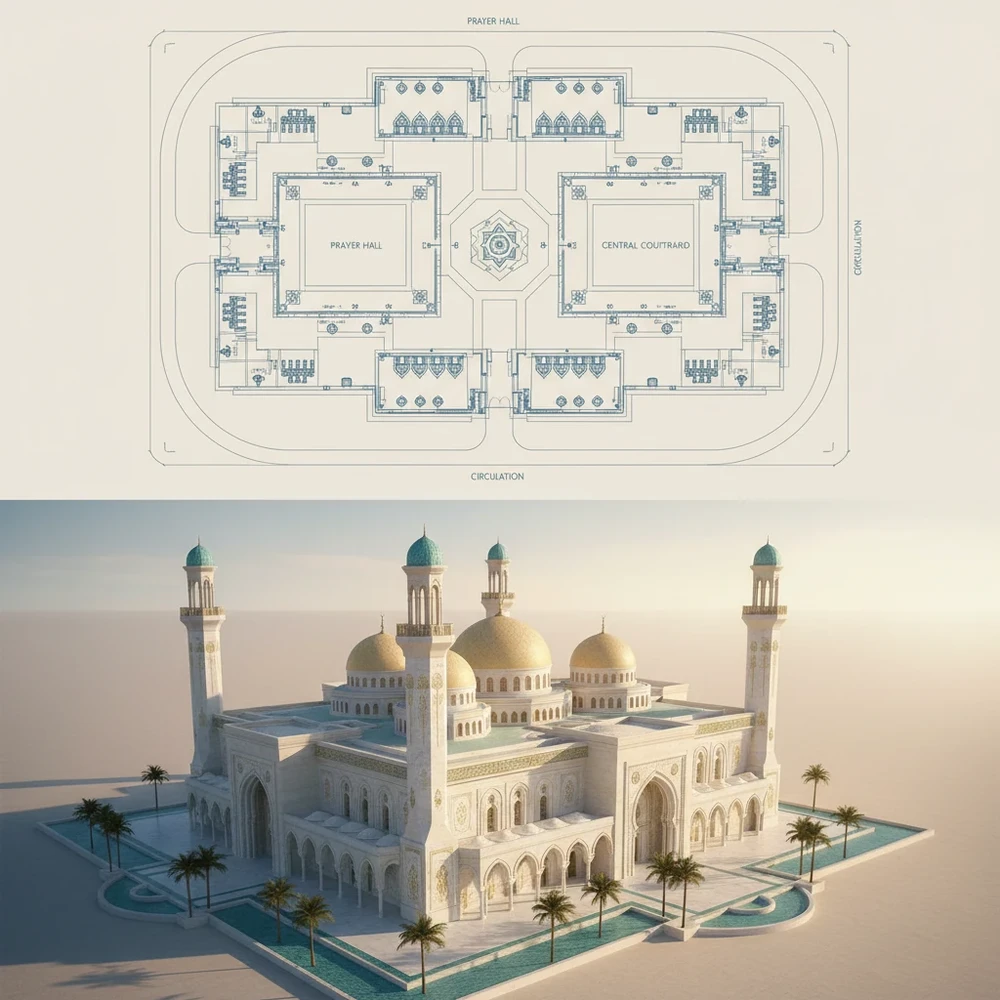 طراحی پلان مذهبی