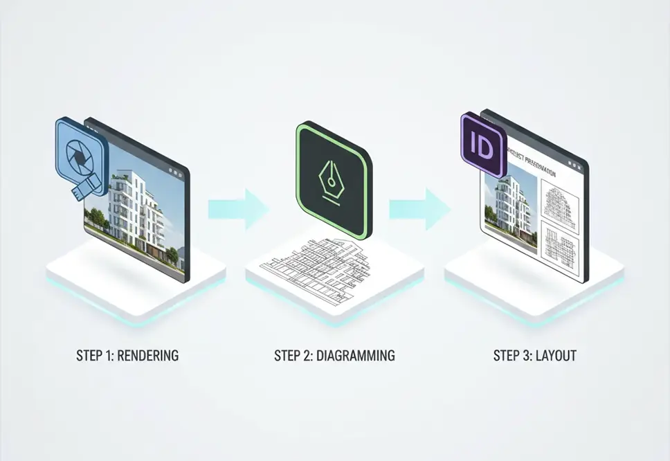 تفاوت ایندیزاین و فتوشاپ در معماری