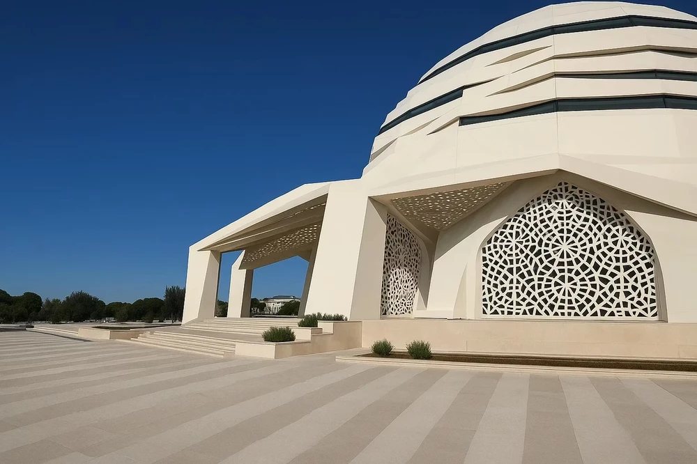 نمای مسجد مدرن