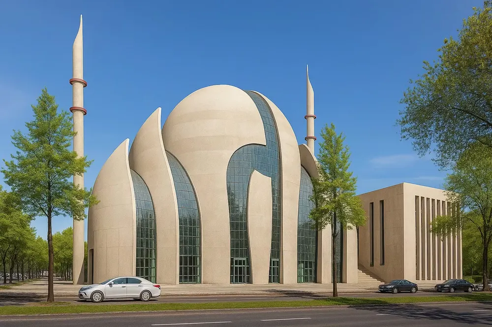 نمای مسحد مدرن در ترکیه