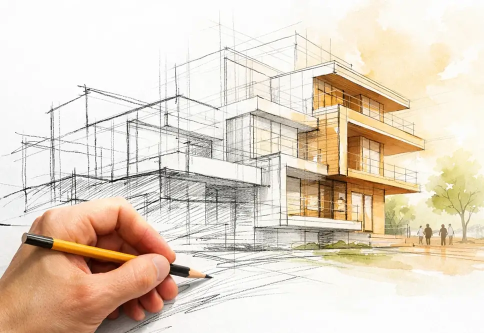 کاربردهای اسکیس در معماری